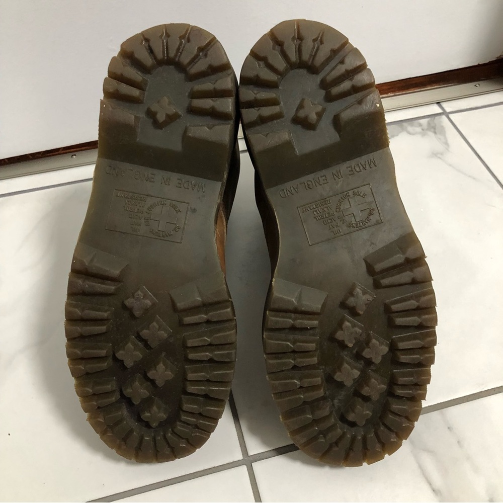 Vintage Dr. Martens Brown Platform Boots - Picture 15 of 16